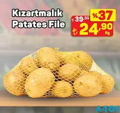 KIZARTMALIK PATATES FİLE KG fiyat ve kampanya bilgisi